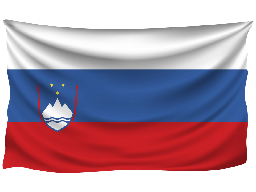 Slovenia Wrinkled Flag