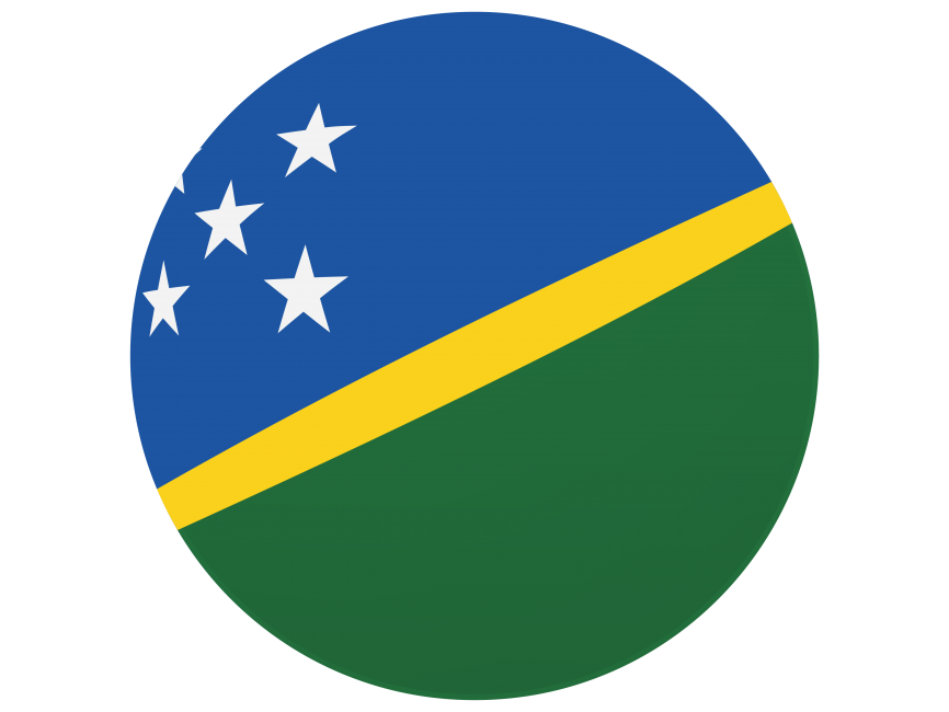 Solomon Island Round Flag