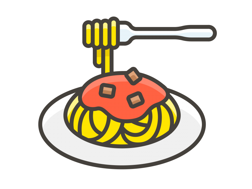 Spaghetti Pasta Emoji Icon