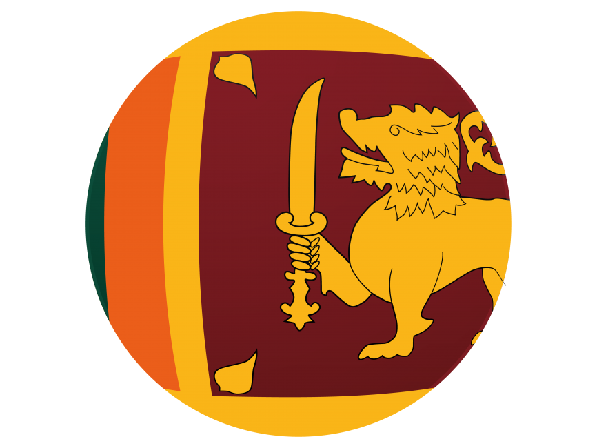 Sri Lanka Round Flag Icon