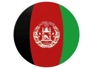 Afghanistan Round Flag
