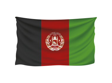 Afghanistan Wrinkled Flag