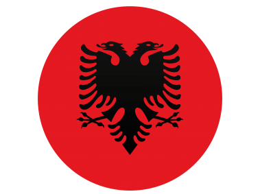 Albania Rounded Flag