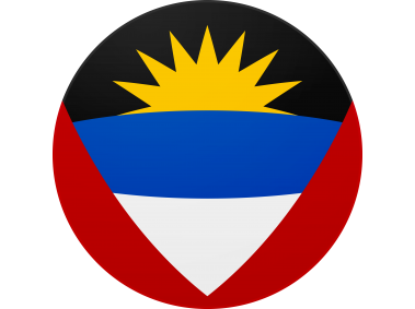 Antigua Barbuda Round Flag
