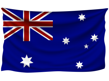 Australia Wrinkled Flag