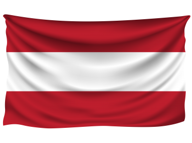 Austria Wrinkled Flag