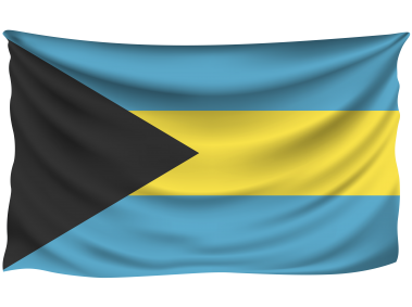 Bahamas Wrinkled Flag
