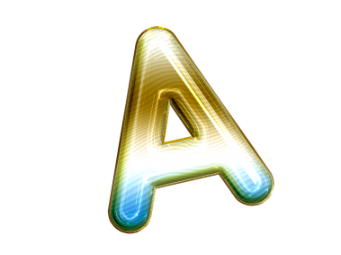 Balloon Style Letter A