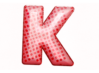 Balloon Style Letters K