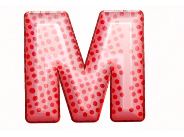 Balloon Style Letters M