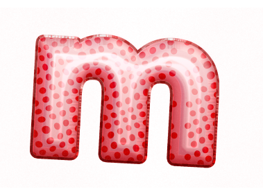 Balloon Style Letters m