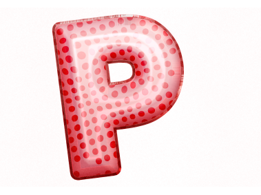 Balloon Style Letters P