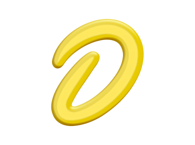 Banana Style Letter D