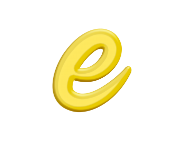 Banana Style Letter E