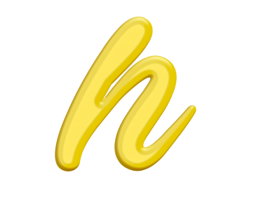 Banana Style Letter H