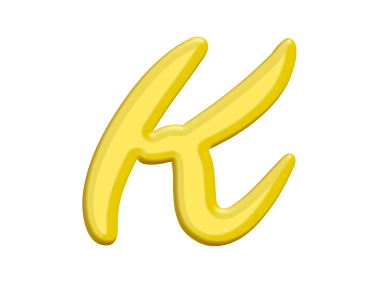 Banana Style Letter K