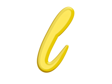 Banana Style Letter L