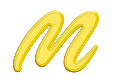 Banana Style Letter M