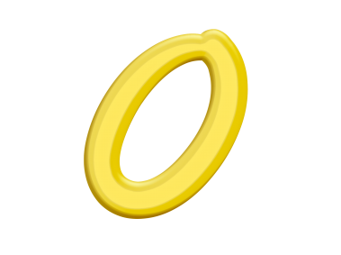 Banana Style Letter O