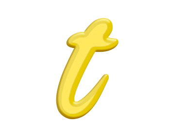 Banana Style Letter T