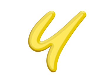 Banana Style Letter Y