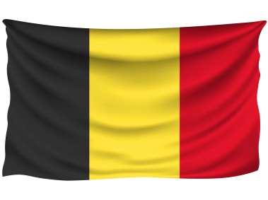 Belgium Wrinkled Flag