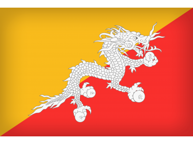 Bhutan Large Flag