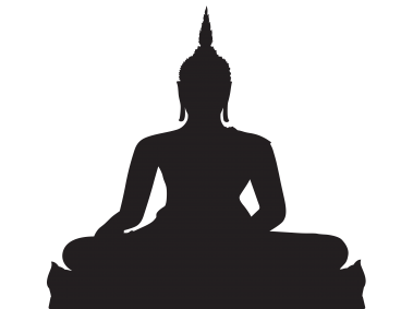 Black Buddha Silhouette