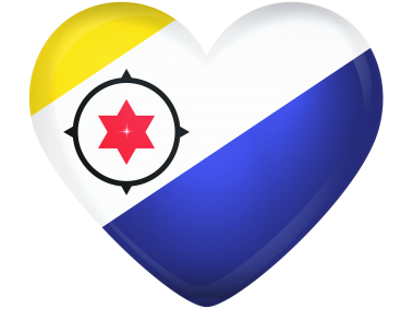 Bonaire Large Heart Flag