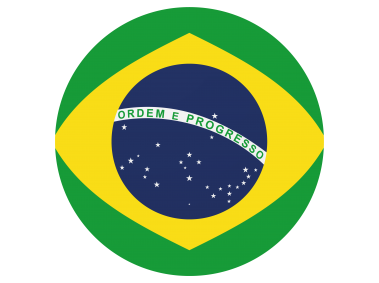 Brazil Round Flag