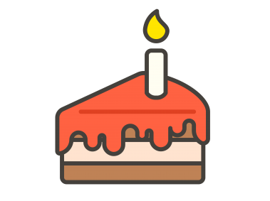 Cake with Candle Emoji Icon