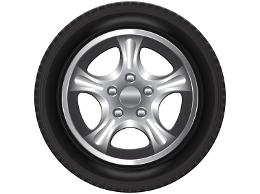 Car Tire with Rim