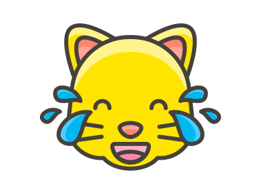 Cat Face with Tears of Joy Emoji