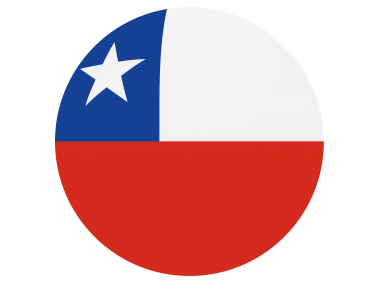 Chile Round Flag