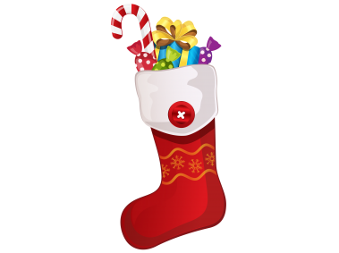 Christmas Stocking with Candy Cane