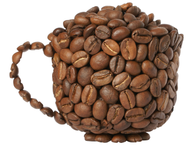 Coffee Pot with Beans