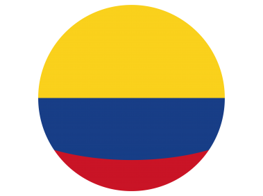 Colombia Round Flag