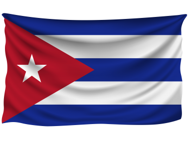Cuba Wrinkled Flag