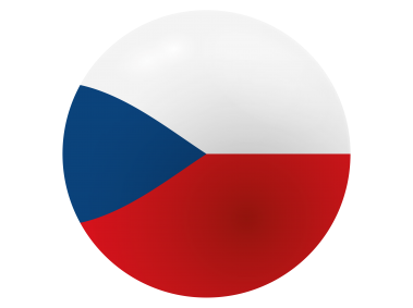 Czech Republic Flag Round Button