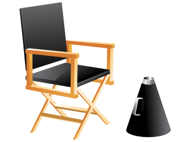 Directors Chair and Megaphone