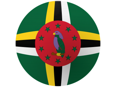 Dominica Round Flag