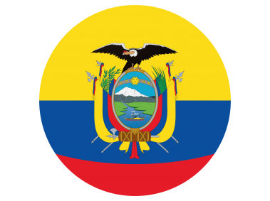 Ecuador Round Flag