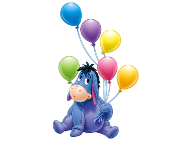 Eeyore with Balloons