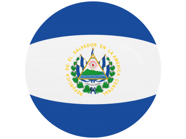 El Salvador Round Flag
