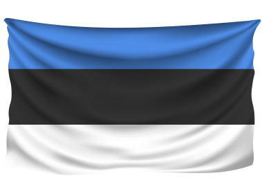 Estonia Wrinkled Flag