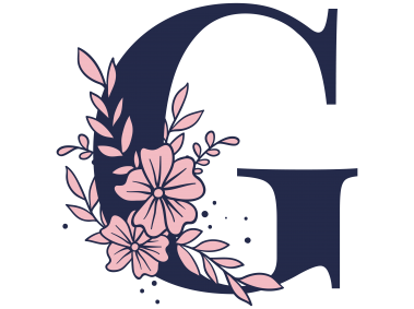 Floral Alphabet G Letter