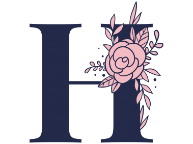 Floral Alphabet H Letter