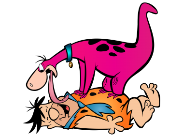 Fred Flintstone and Dino 