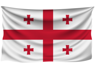 Georgia Wrinkled Flag