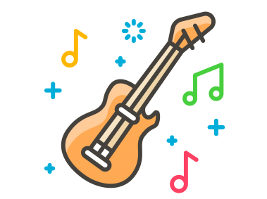 Guitar Emoji Icon